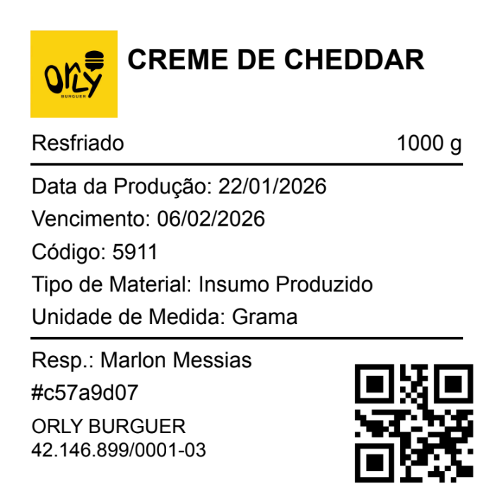 Etiqueta Validar Food